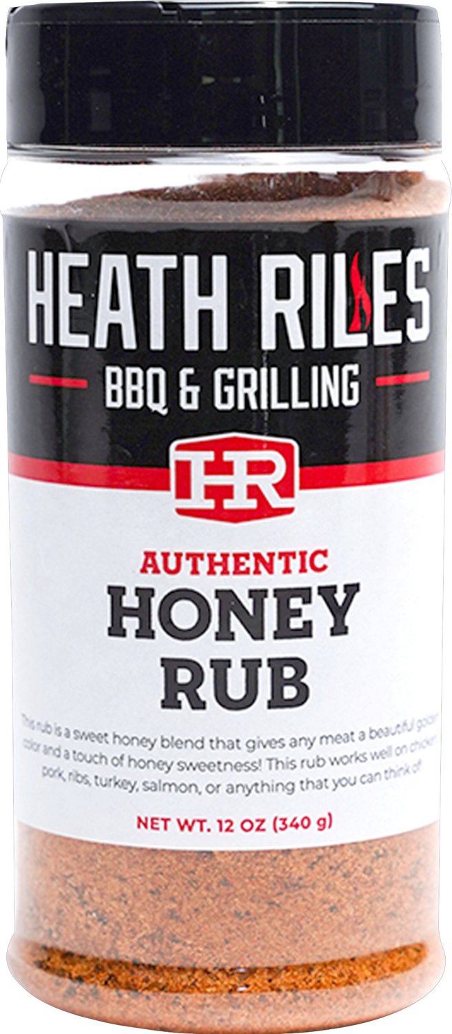 Heath Riles BBQ 8089503 12 oz Honey BBQ Rub Seasoning