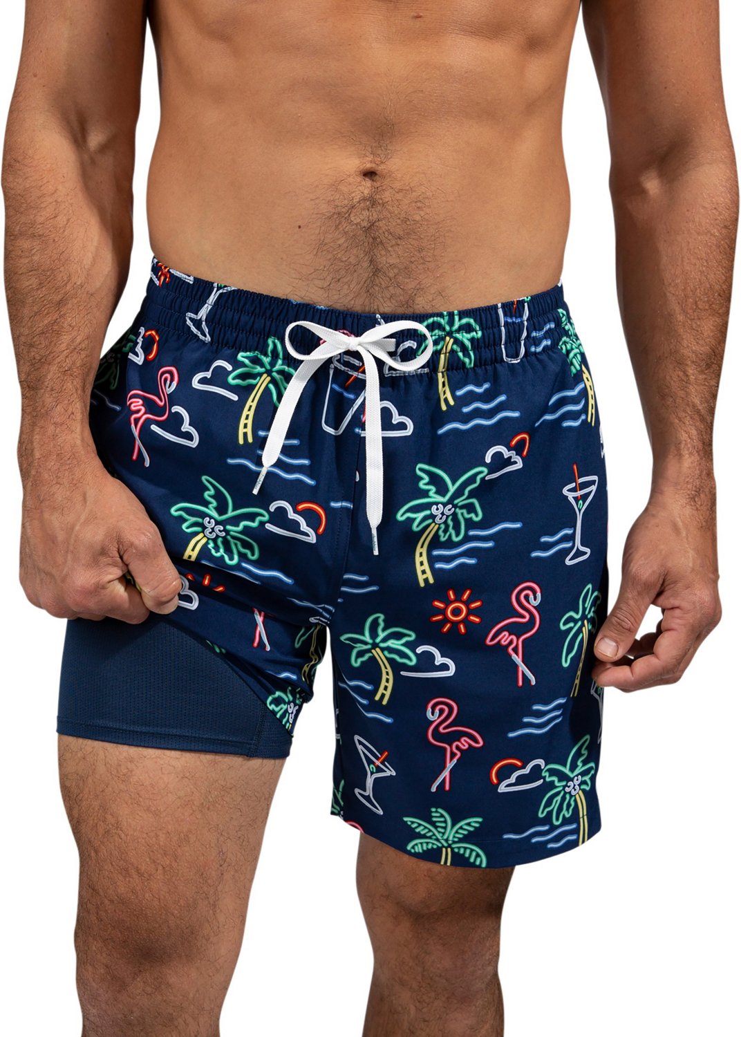 Chubbies Mens Neon Lights Lined Stretch Swim Trunks 55 In Academy 