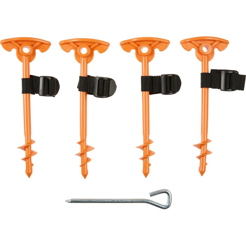 Academy Sports + Outdoors Heavy Duty Canopy Stakes 4-Pack Orange - Canopy/Car Ports