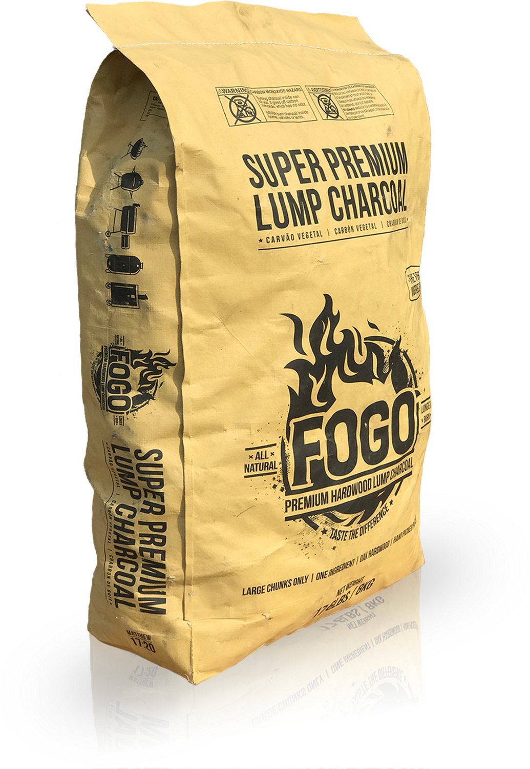 FOGO Charcoal Super Premium 17.6 lb Lump Charcoal                                                                                - view number 2