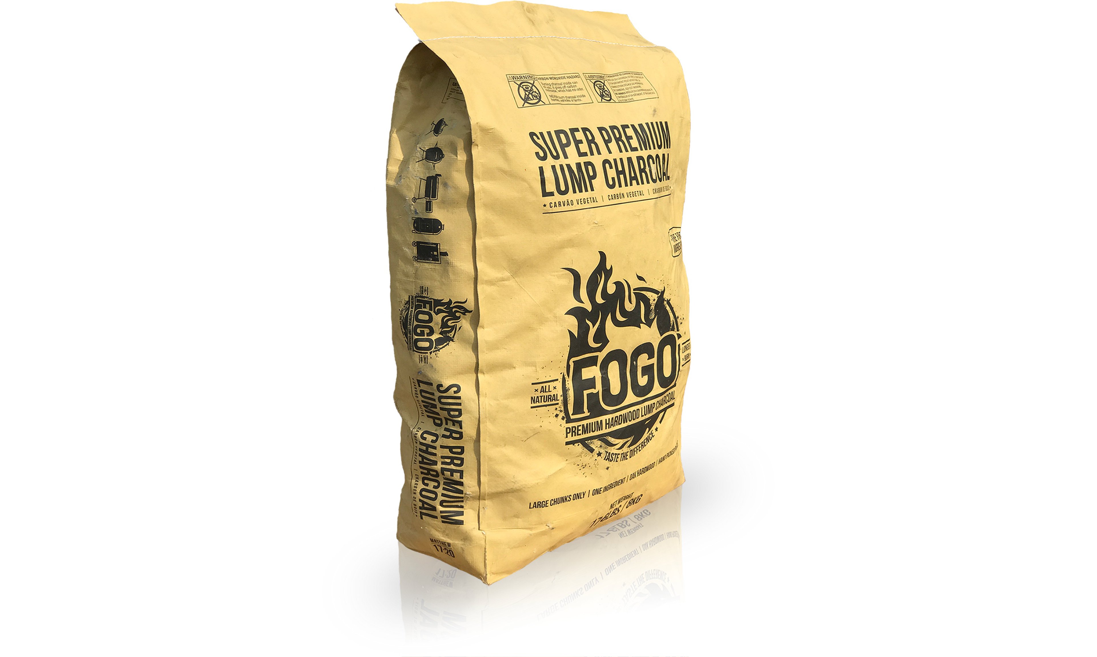 FOGO Charcoal Super Premium 17.6 lb Lump Charcoal