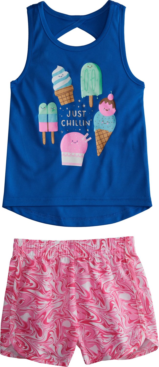 BCG Girls' Just Chillin' Woven Tank and Shorts Set | Academy