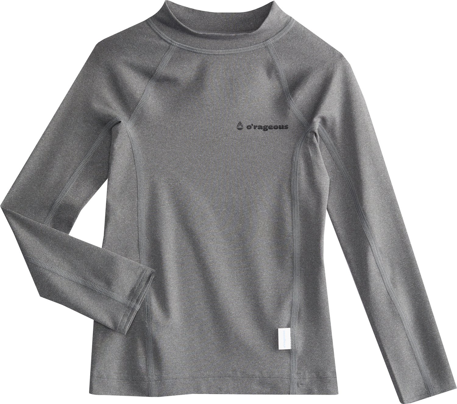 O'Rageous Boys' Solid Long Sleeve Rash Guard Academy