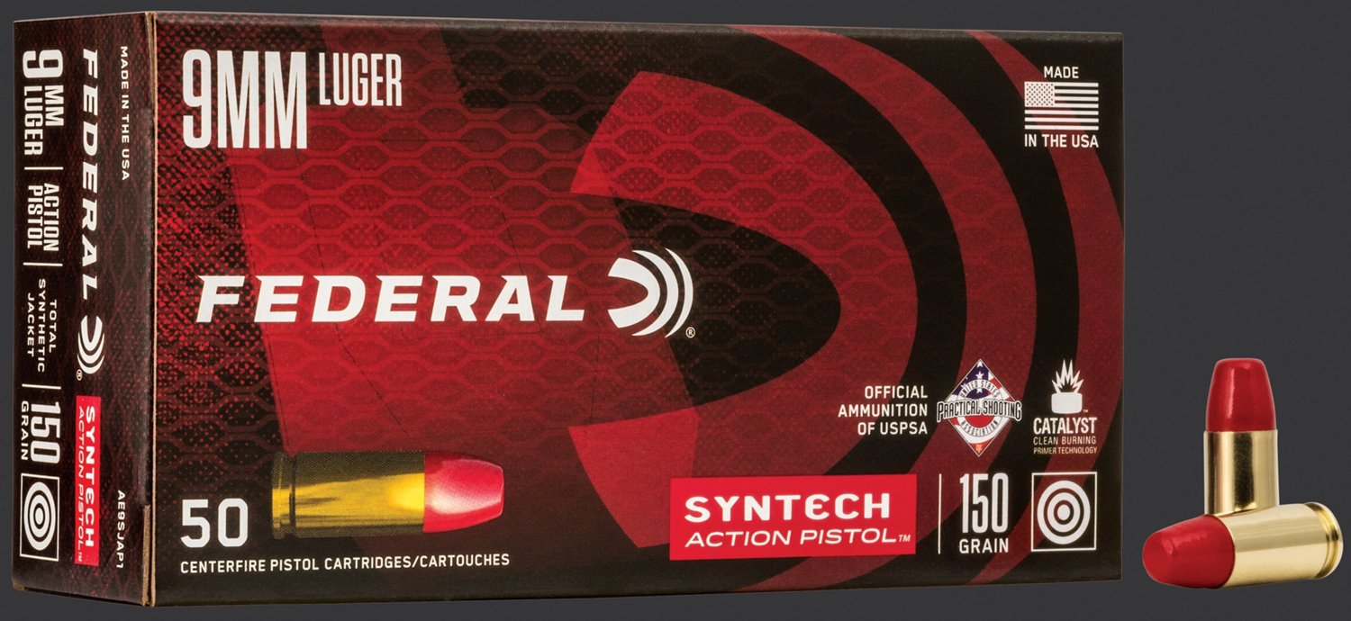 Federal Syntech 9mm Luger 150-Grain Ammunition - 50 Rounds - view number 1