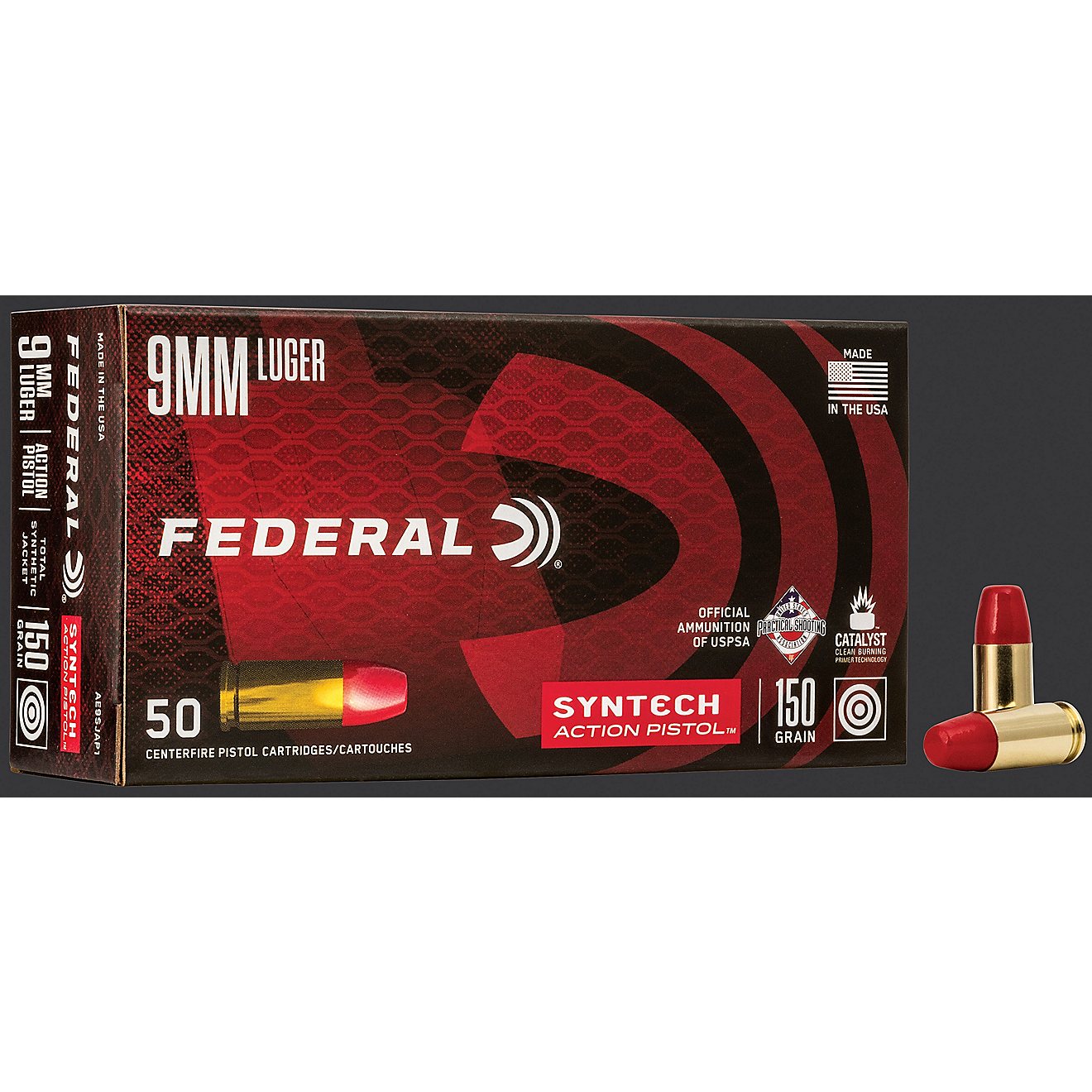 Federal Syntech 9mm Luger 150-Grain Ammunition - 50 Rounds                                                                       - view number 1