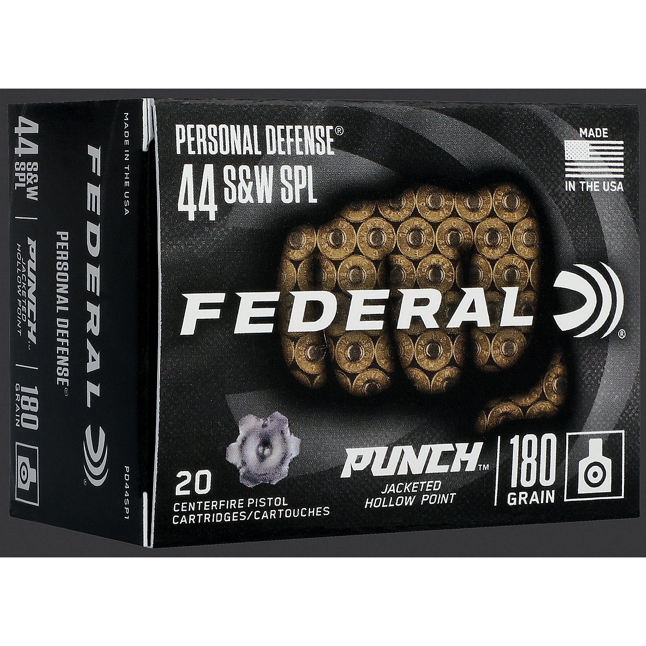 Federal S&W Special .44 Magnum Jacketed Hollow Point 180-Grain Ammunition - 20 Rounds                                            - view number 1