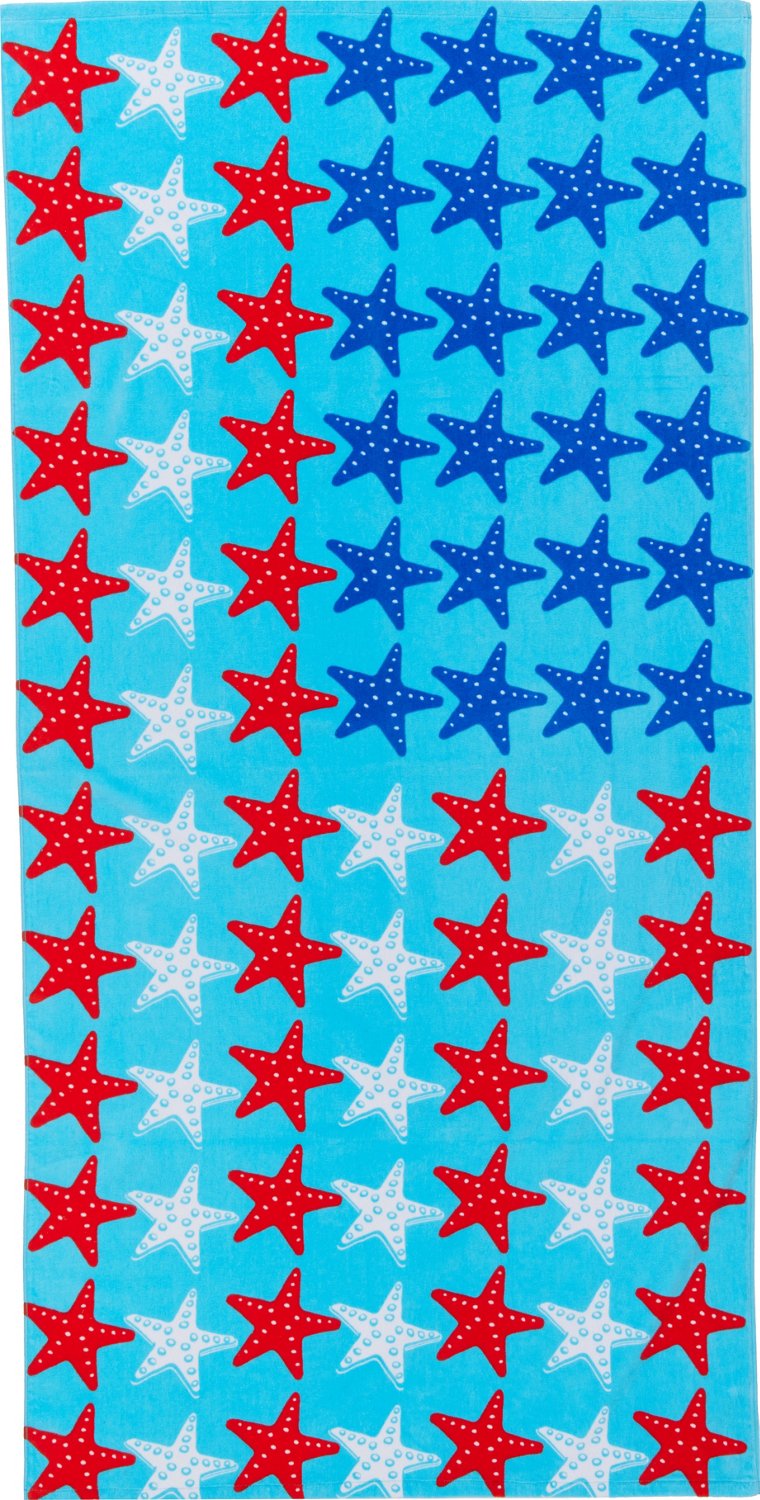 O'Rageous 36 in x 72 in Patriotic Beach Towel