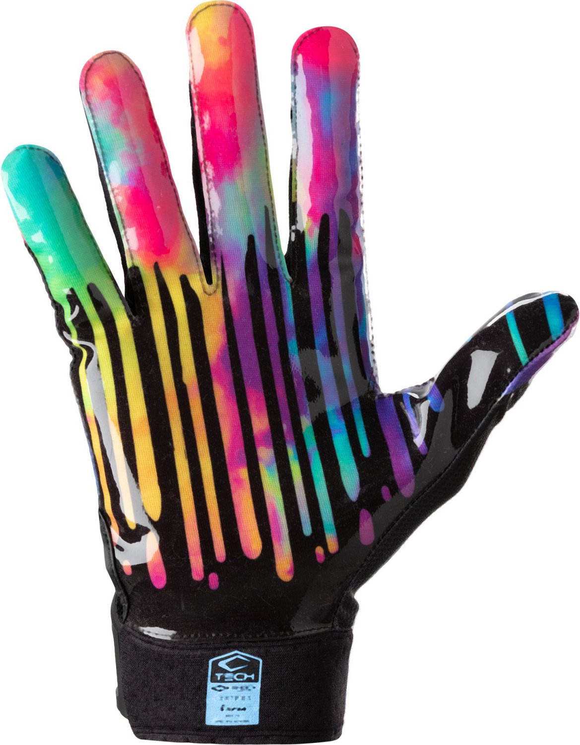 Shock Doctor Adults' Showtime Tie Dye Drip Receiver Glove - view number 4