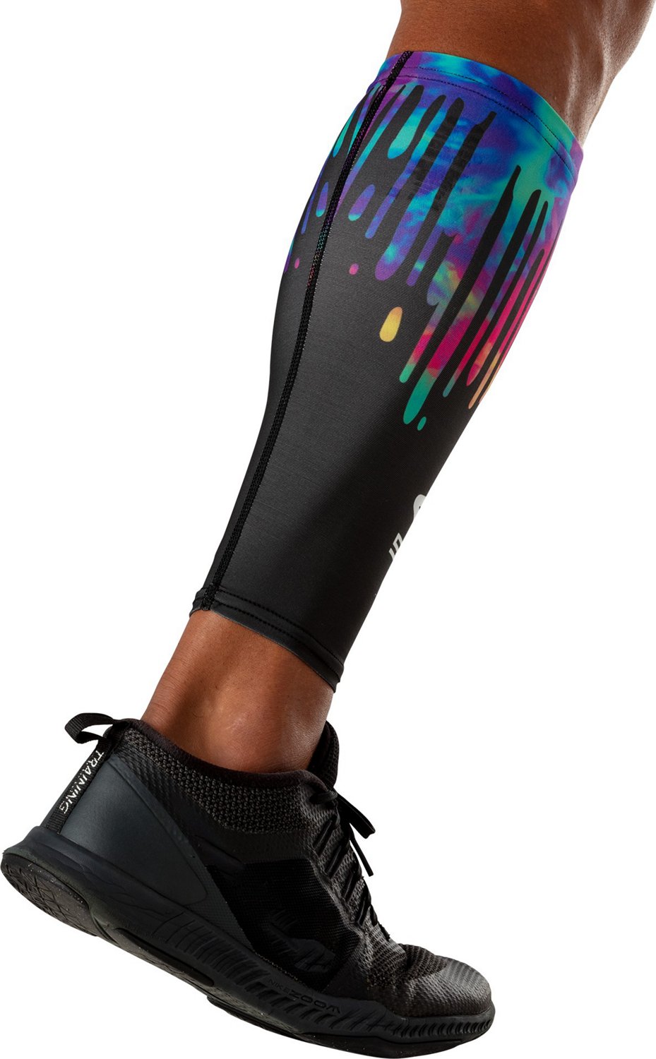 Shock Doctor Adults' Tie Dye Drip Showtime Calf Sleeve                                                                           - view number 5