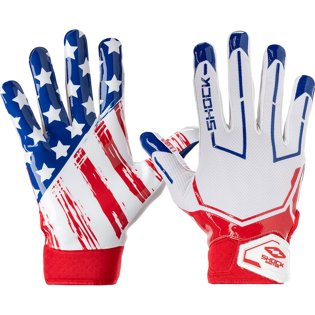 Shock Doctor Youth Showtime Stars and Stripes Receiver Glove                                                                     - view number 1