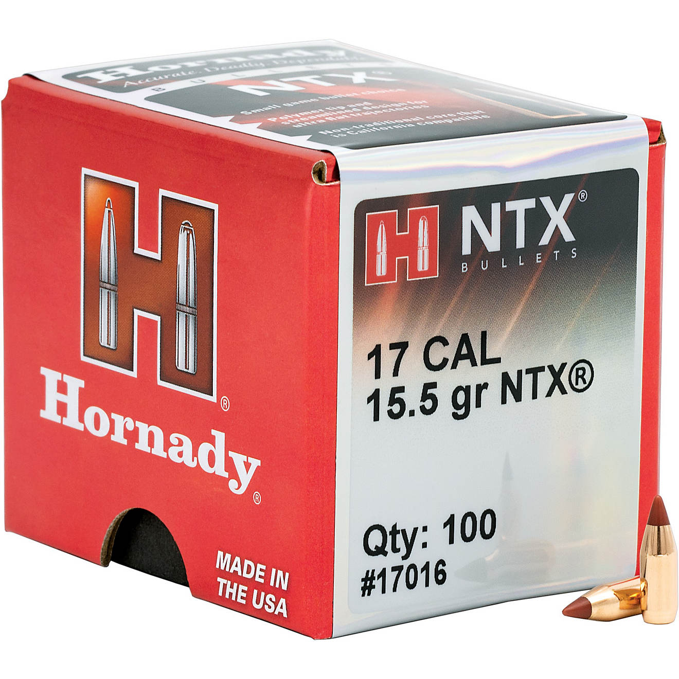 Hornady NXT 17 Cal .172 15.50-Grain Rifle Reloading Bullets - 50-Rounds                                                          - view number 1