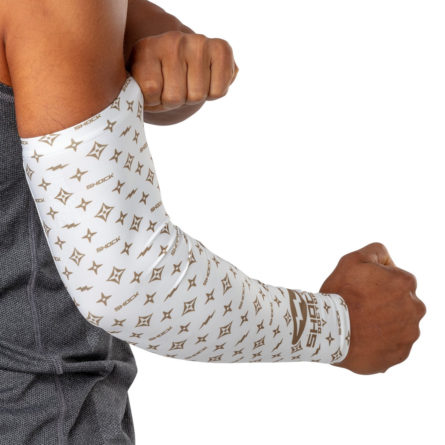 Shock Doctor Adults' Lux Showtime Arm Sleeve                                                                                     - view number 2
