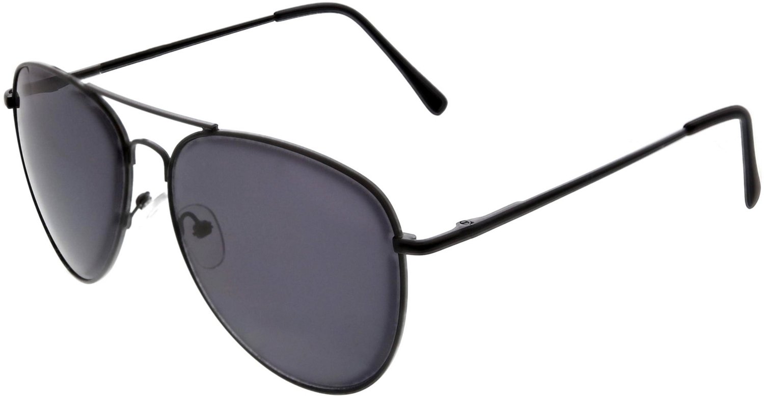 Men's Black Aviator Sunglasses