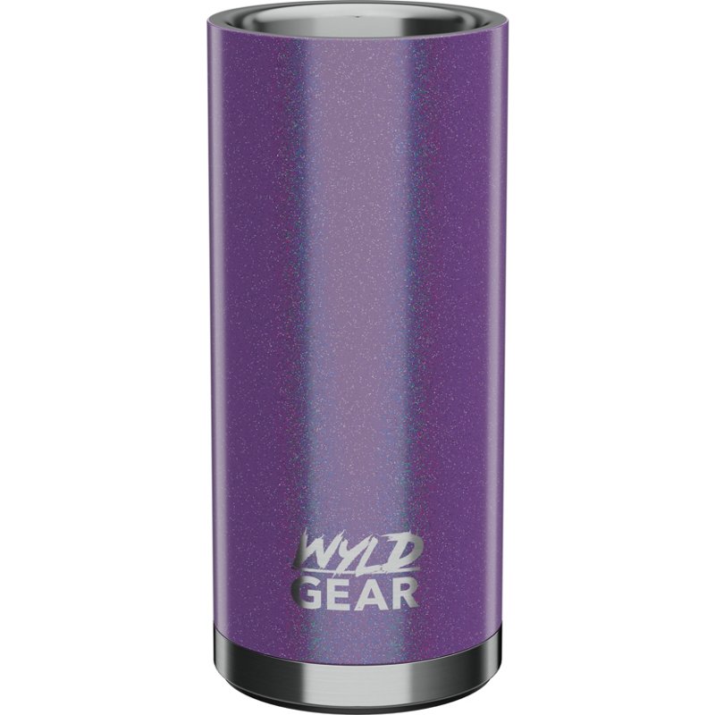 Wyld Gear 12 oz Slim Can with Built-in Bottle Opener Purple Rainbow - Thermos/Cups &koozies at Academy Sports