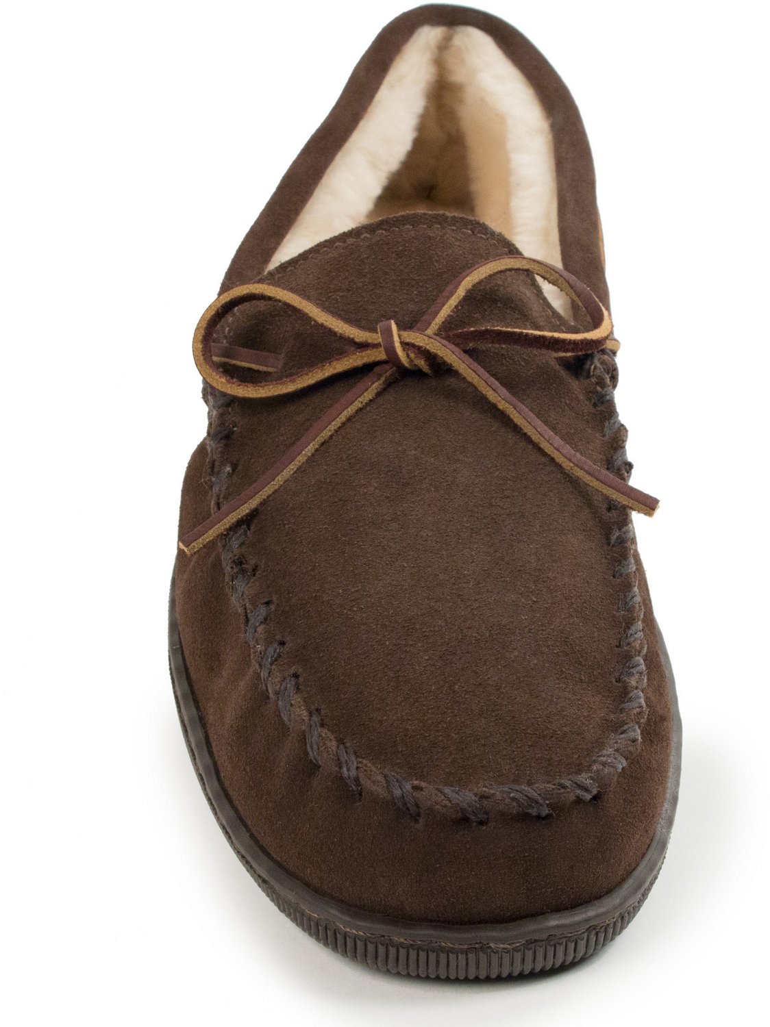 Minnetonka Men's Pile Lined Hardsole Moccasin Slippers - view number 3
