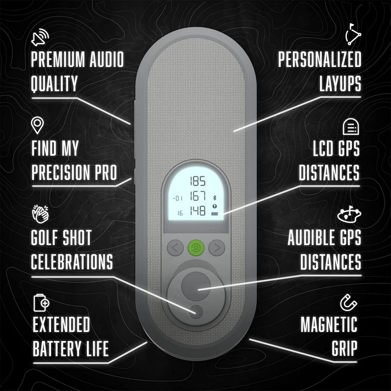 Precision Pro ACE Smart GPS Golf Speaker Academy