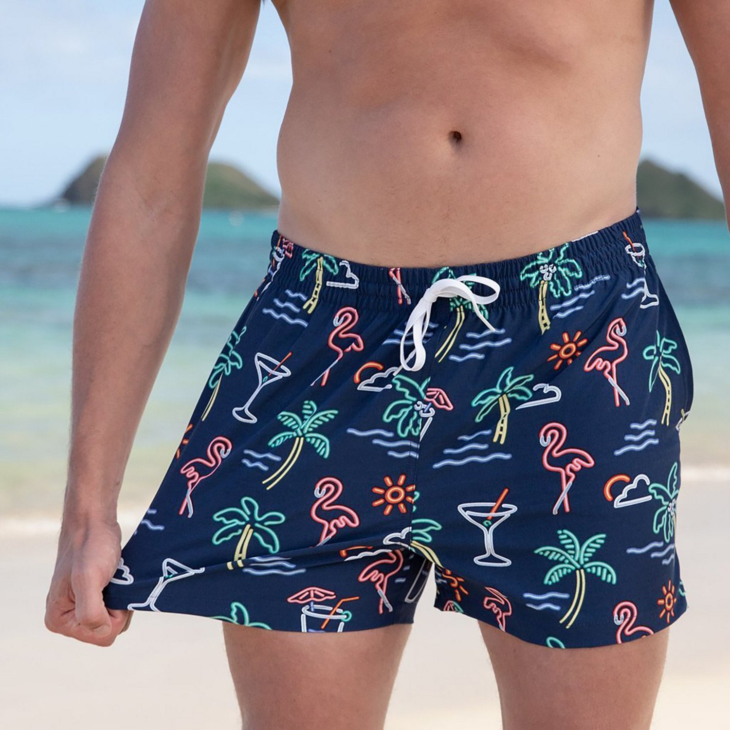 Chubbies Men's Neon Lights Stretch Swim Trunks 4 in | Academy