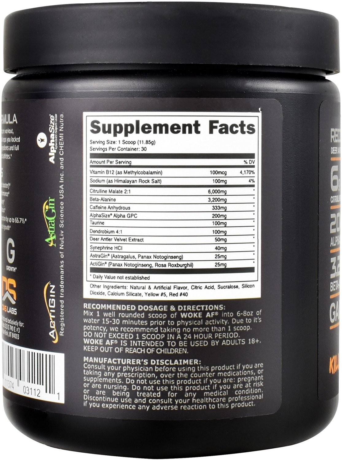 Bucked Up Woke AF Pre-Workout Supplement - view number 2