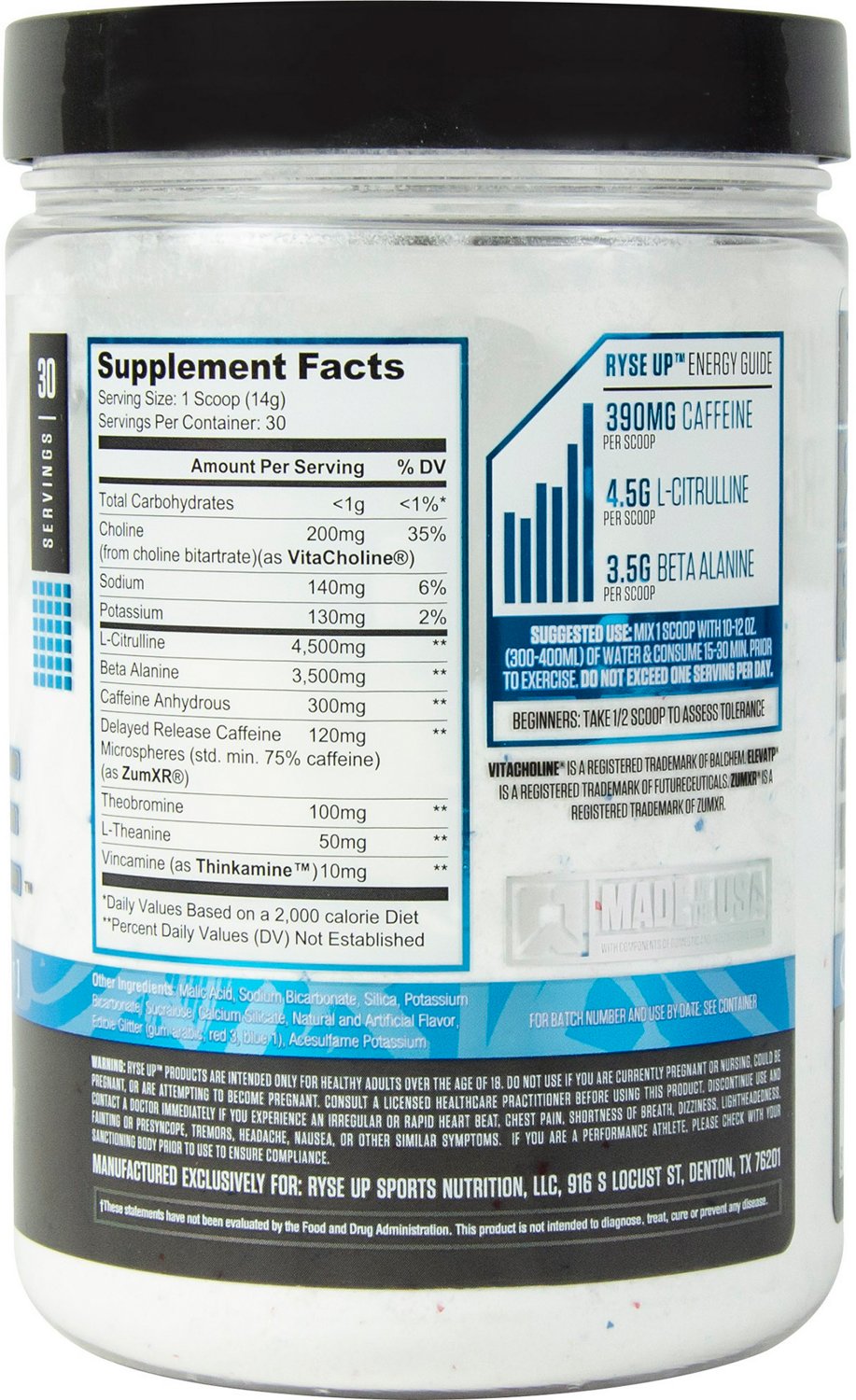 Ryse Loaded PreWorkout Supplement 30 Servings                                                                                    - view number 2