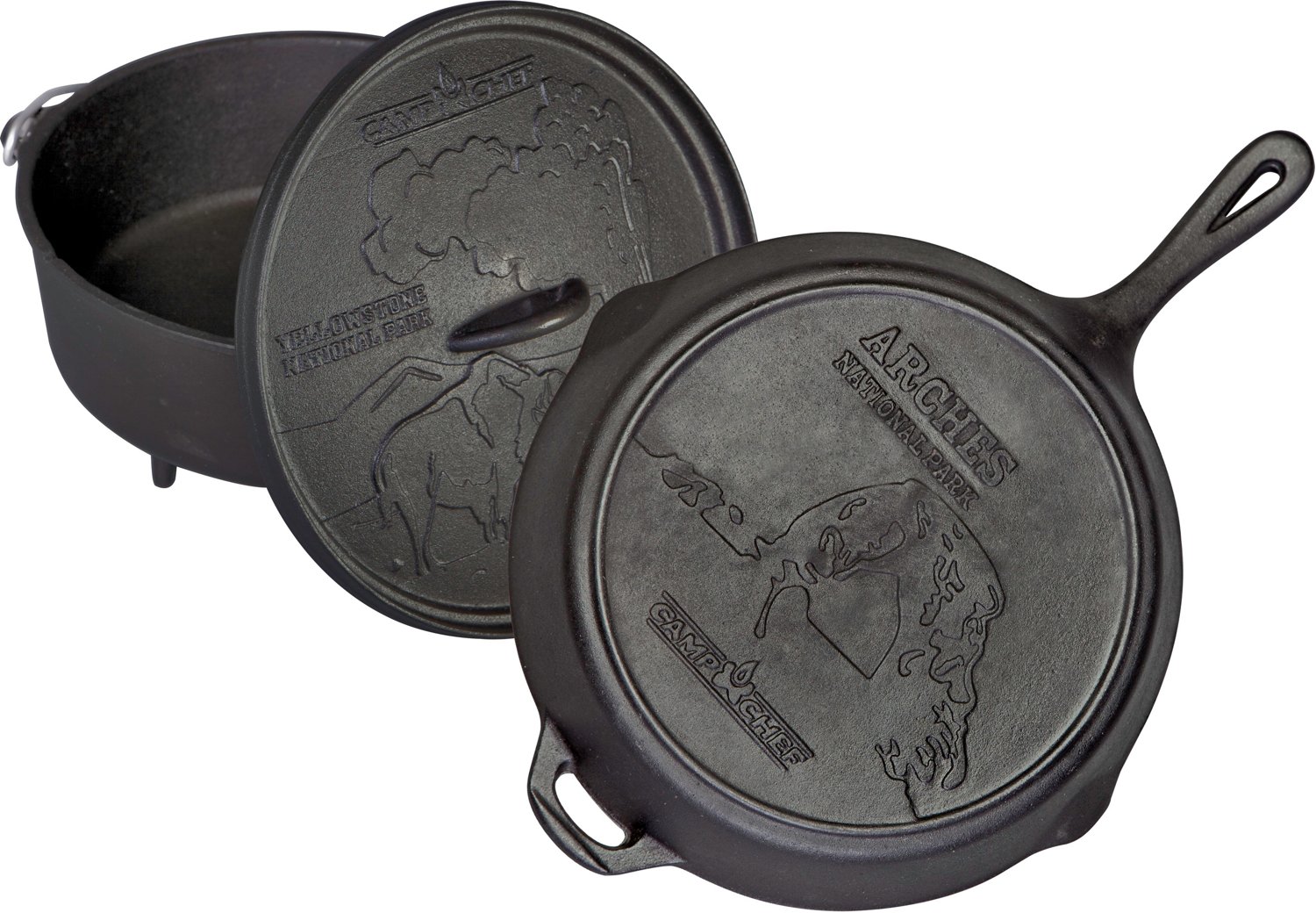 Camp Chef National Parks Cast Iron Dutch Oven Set Academy