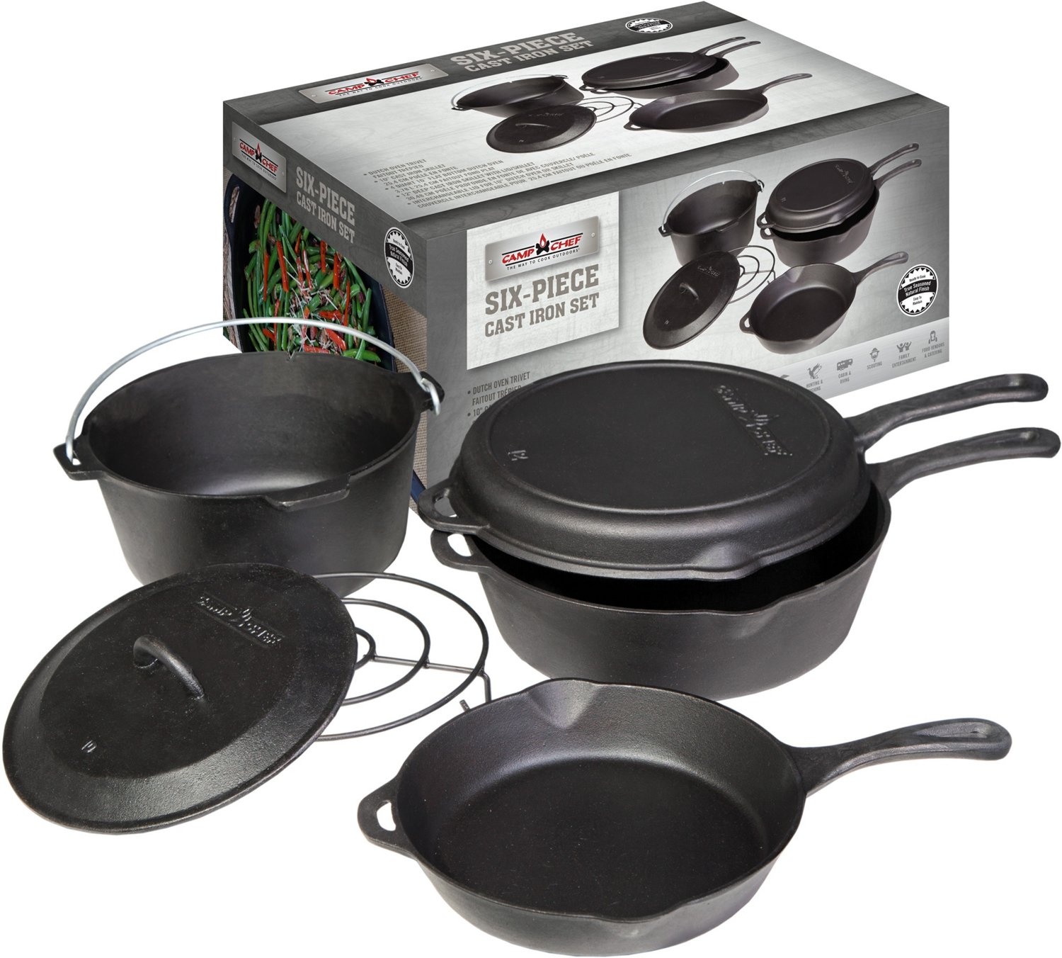 Camp Chef Cast Iron 6-Piece Set                                                                                                  - view number 2