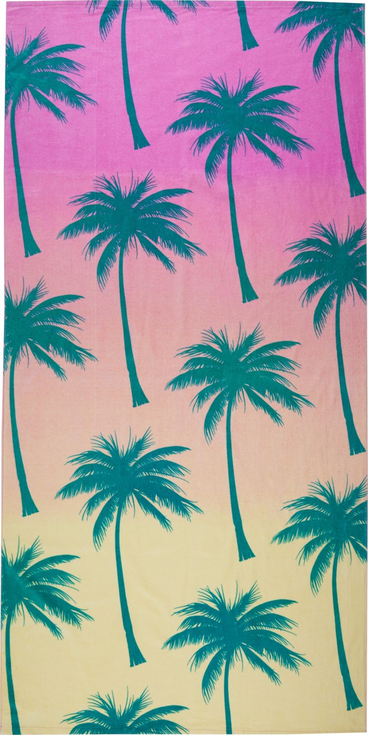 O'Rageous 36 in x 72 in Palm Trees Beach Towel