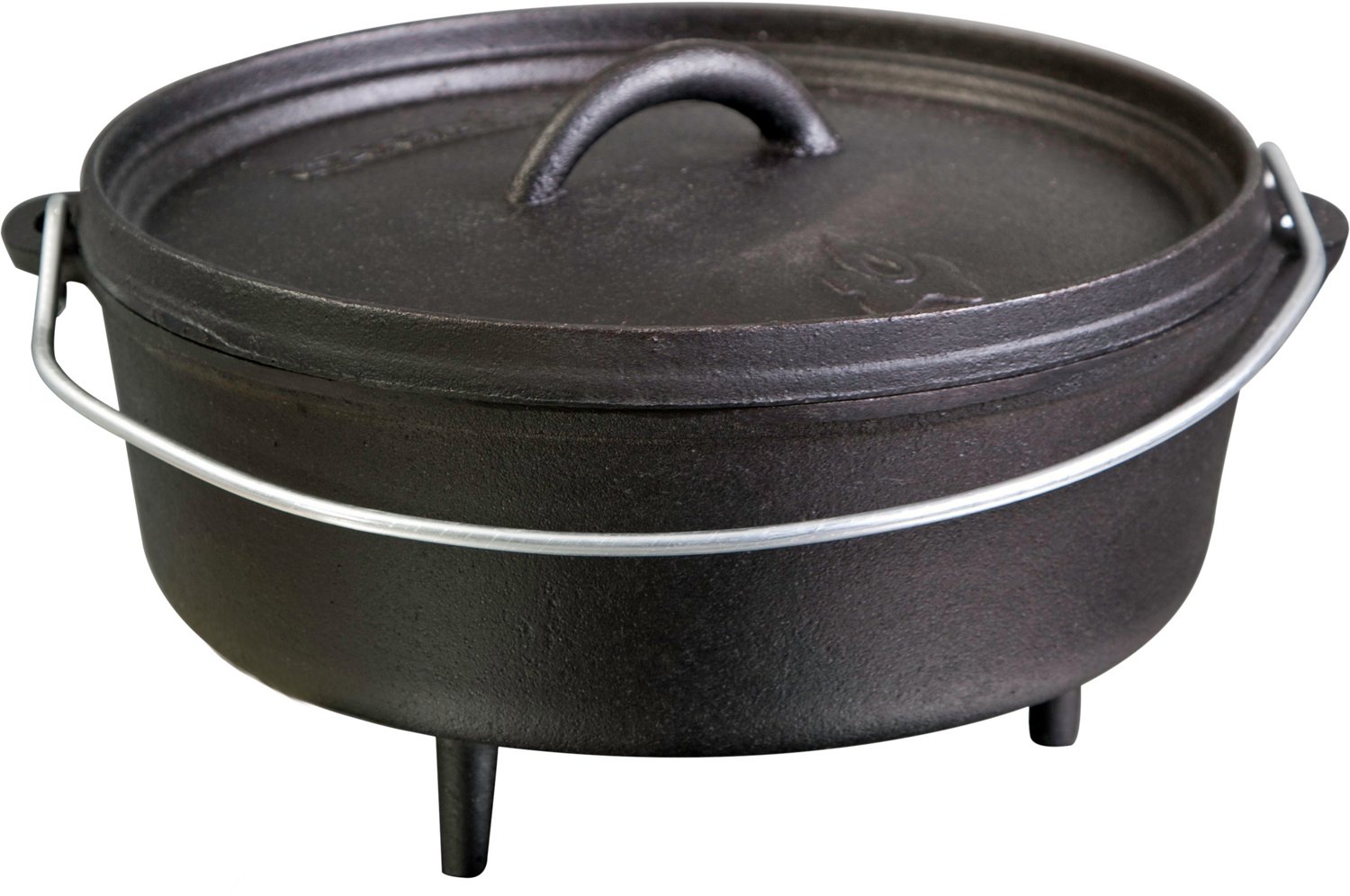 Classic Dutch Oven 4 Quart Cast Iron Loop Handle On Lid Cooking Camping  Outdoor