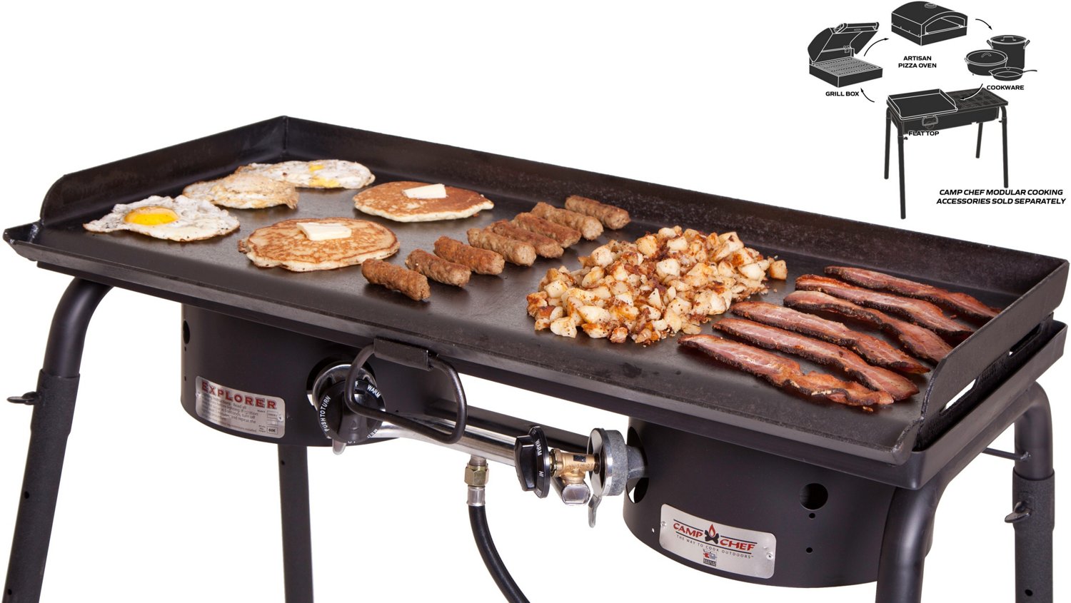 Camp Chef Professional Flat Top 14 In X 32 In Double Burner Griddle   20846351