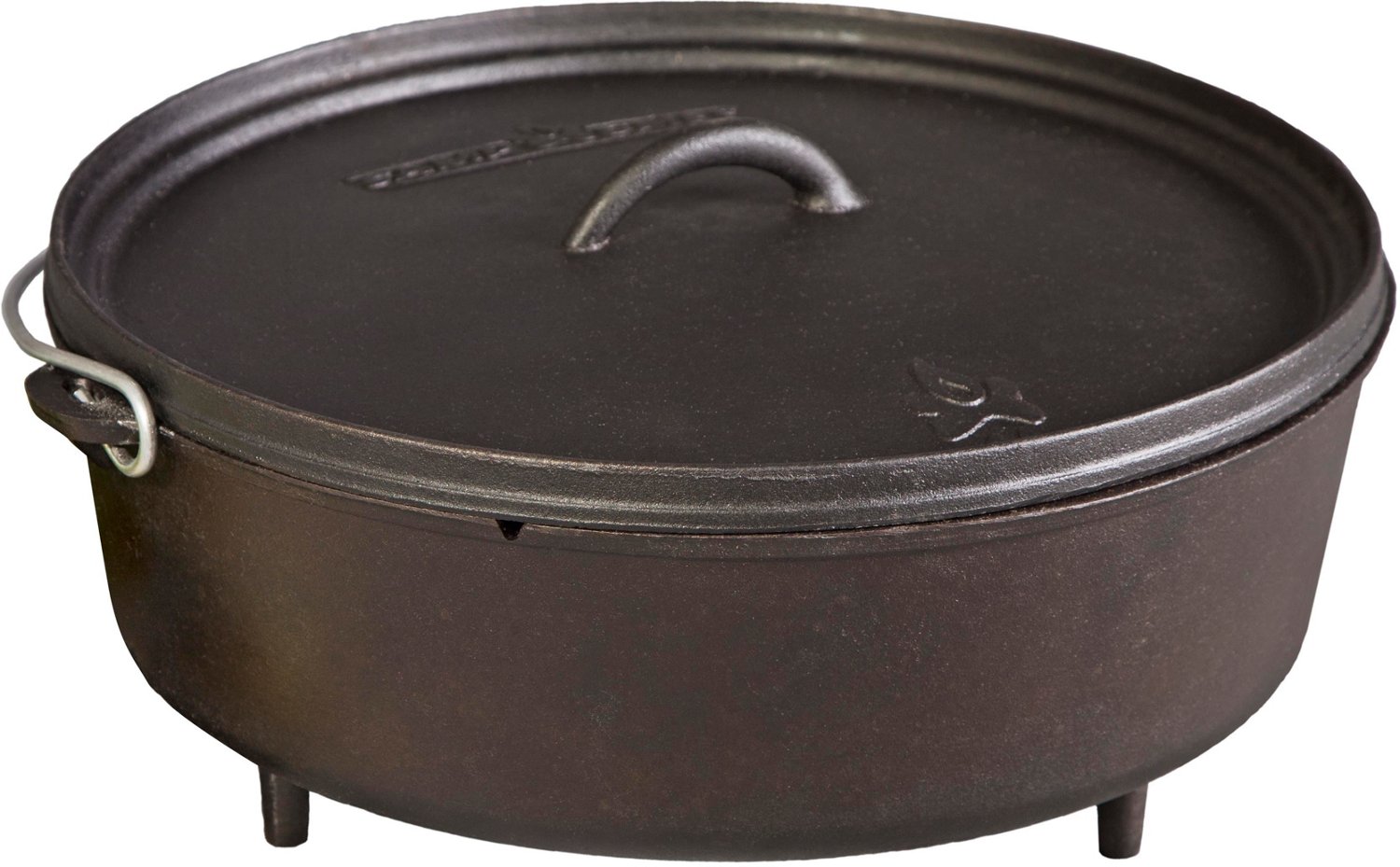 Camp Chef 14-Inch Pre-Seasoned Cast Iron Classic Standard Dutch Oven - 8  Quart