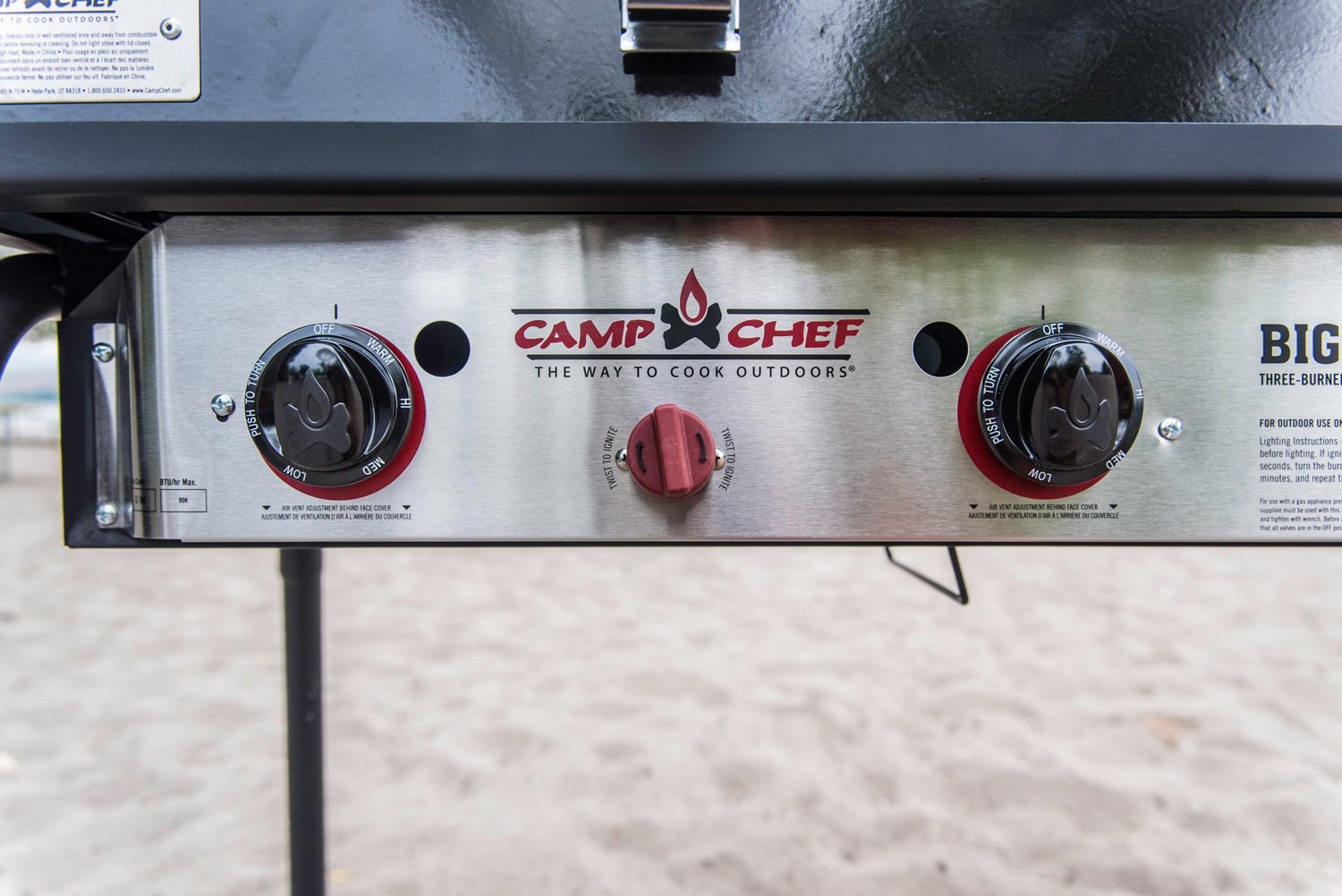 Camp Chef Big Gas Grill 3Burner Cooking System with 16 in x 24 in Grill Box Academy