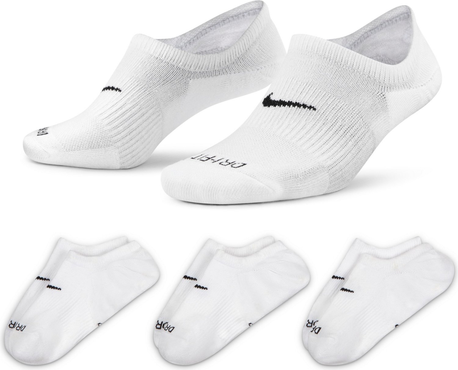 Nike Women's Everyday Plus Cushioned Footie Socks 3 Pack - view number 3