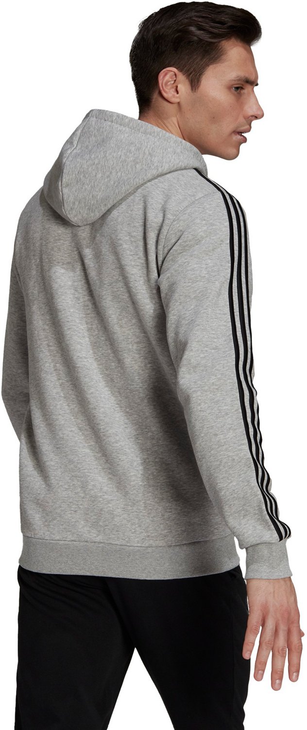 adidas Men's Essentials Fleece 3-Stripes Full Zip Hoodie - view number 2