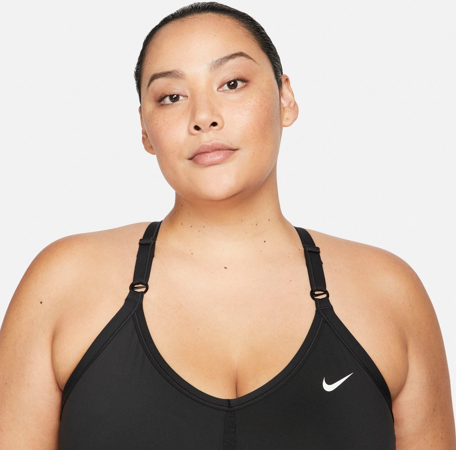 Nike Women's Plus Dri-FIT V-Neck Indy Racerback Bra