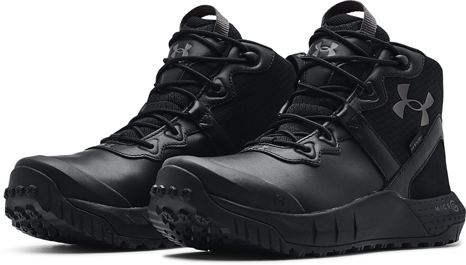 Under Armour Men's Micro G Valsetz Mid Leather Waterproof Boots | Academy