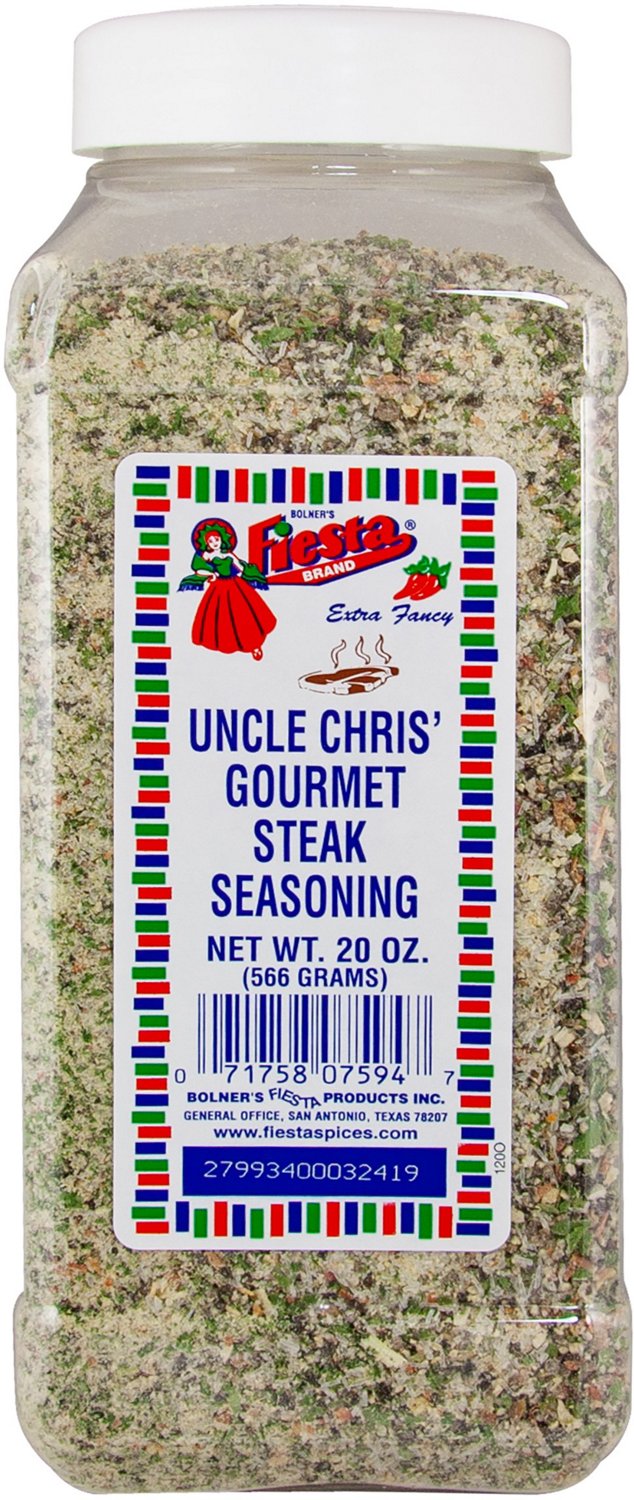 Bolner Fiesta Uncle Chris' 20 oz Gourmet Steak Seasoning