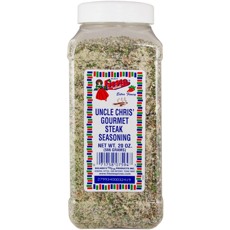 Bolner Fiesta Uncle Chris’ 20 oz Gourmet Steak Seasoning - Seasonings at Academy Sports