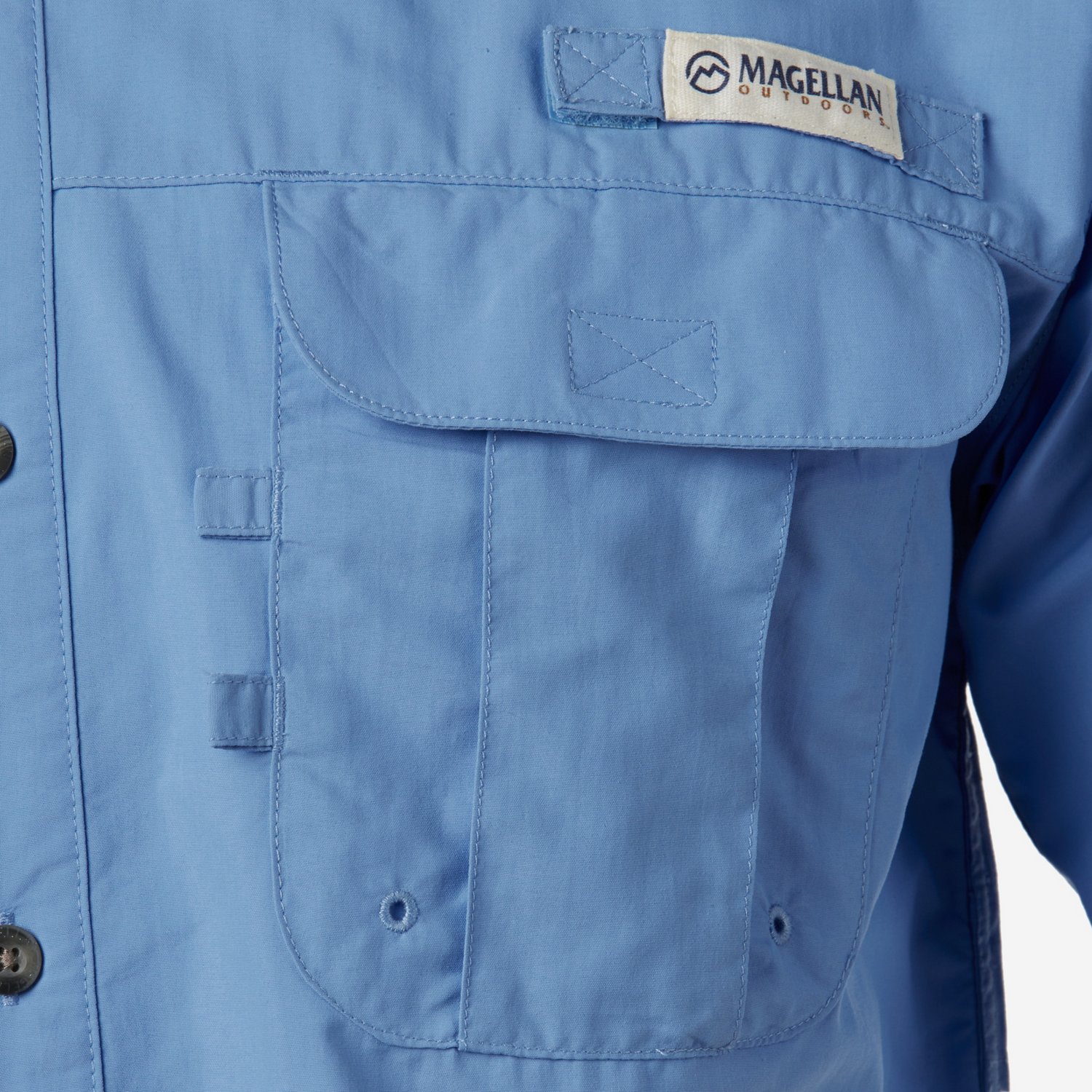 Magellan Outdoors Men's Laguna Madre Solid Short Sleeve Fishing Shirt - view number 5