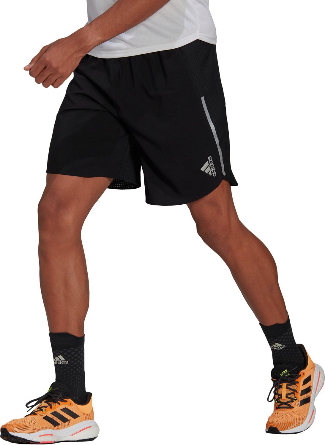 adidas Running Own The Run 5 inch shorts in black