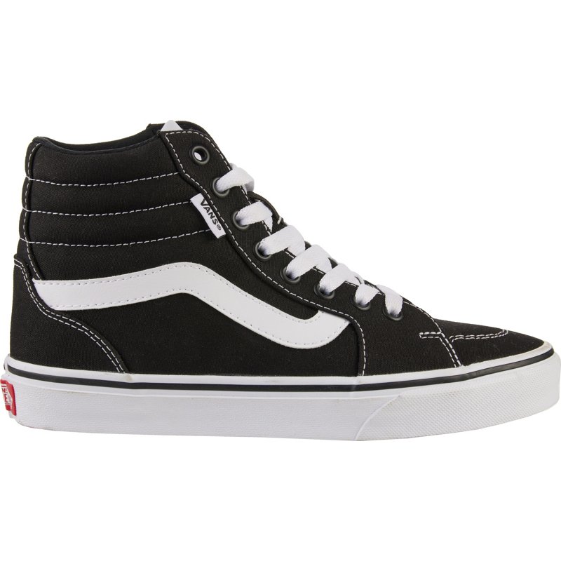 Vans Women's Filmore High-Top Shoes Black/White, 7.5 - Women's Athletic Lifestyle at Academy Sports product image