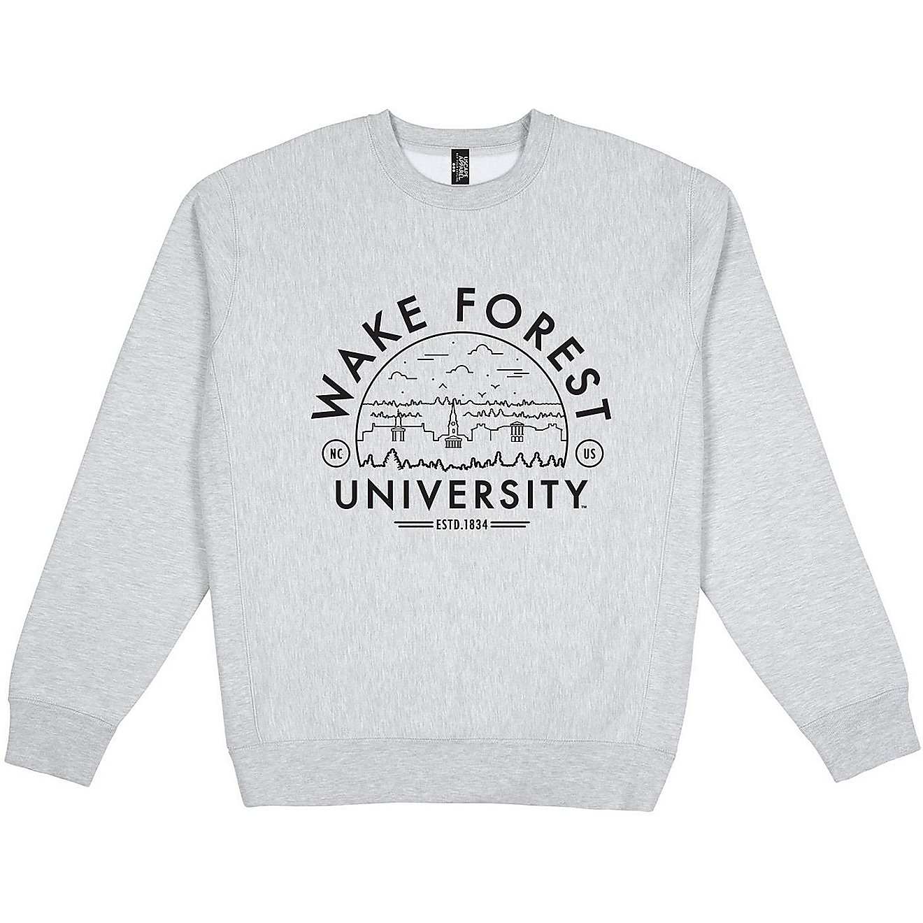 Uscape Apparel Men's Wake Forest University Premium Heavyweight Fleece Crew Sweatshirt                                           - view number 1