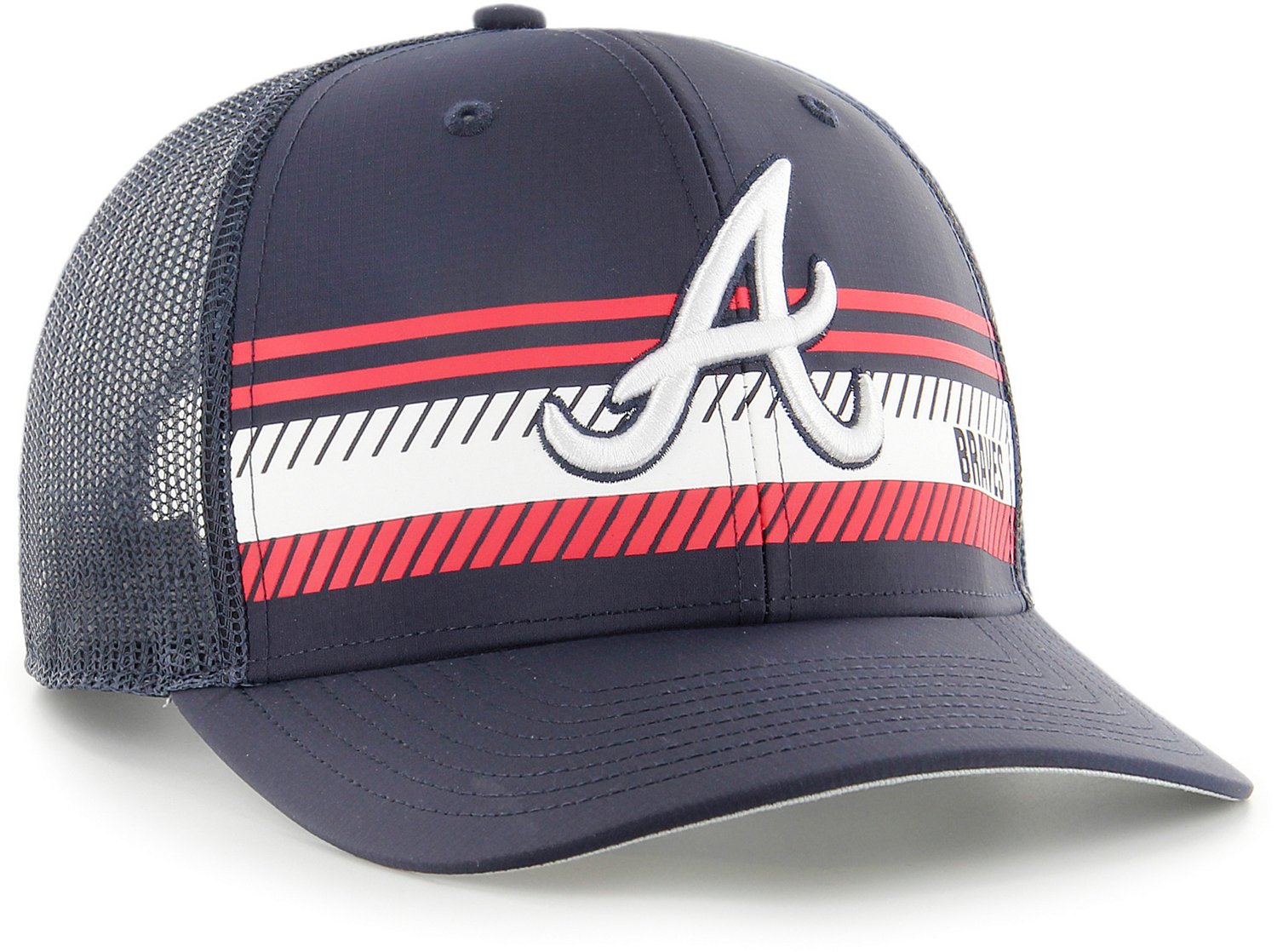 Atlanta Braves '47 Cumberland Trucker Snapback Hat - Navy