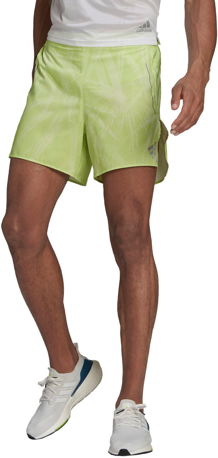 Adidas Yellow Athletic Shorts for Men