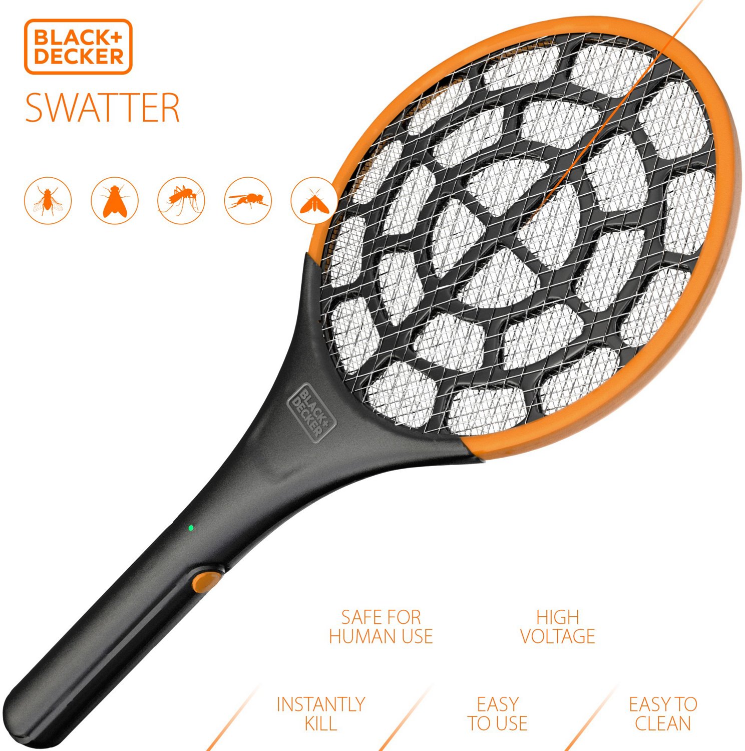 Black & Decker Indoor/Outdoor Battery-Powered Electric Fly Swatter