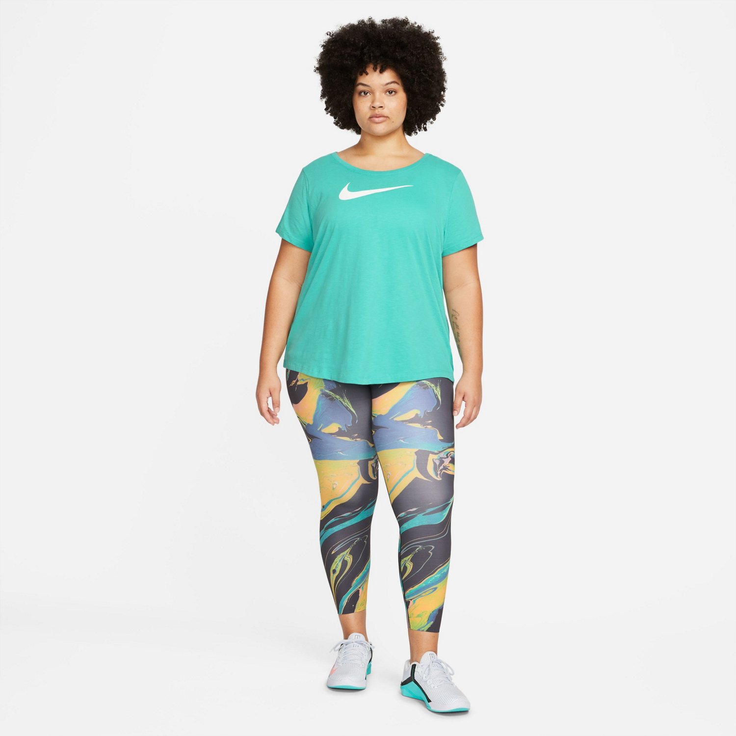 Nike Women's Plus Size DriFIT Training Tshirt Academy