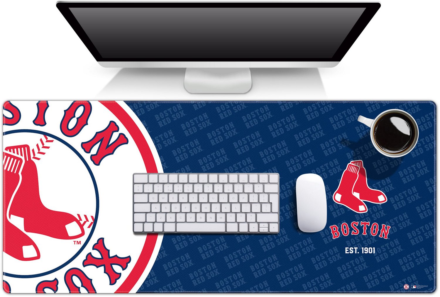 YouTheFan Boston Red Sox Logo Series Desk Pad  - view number 6