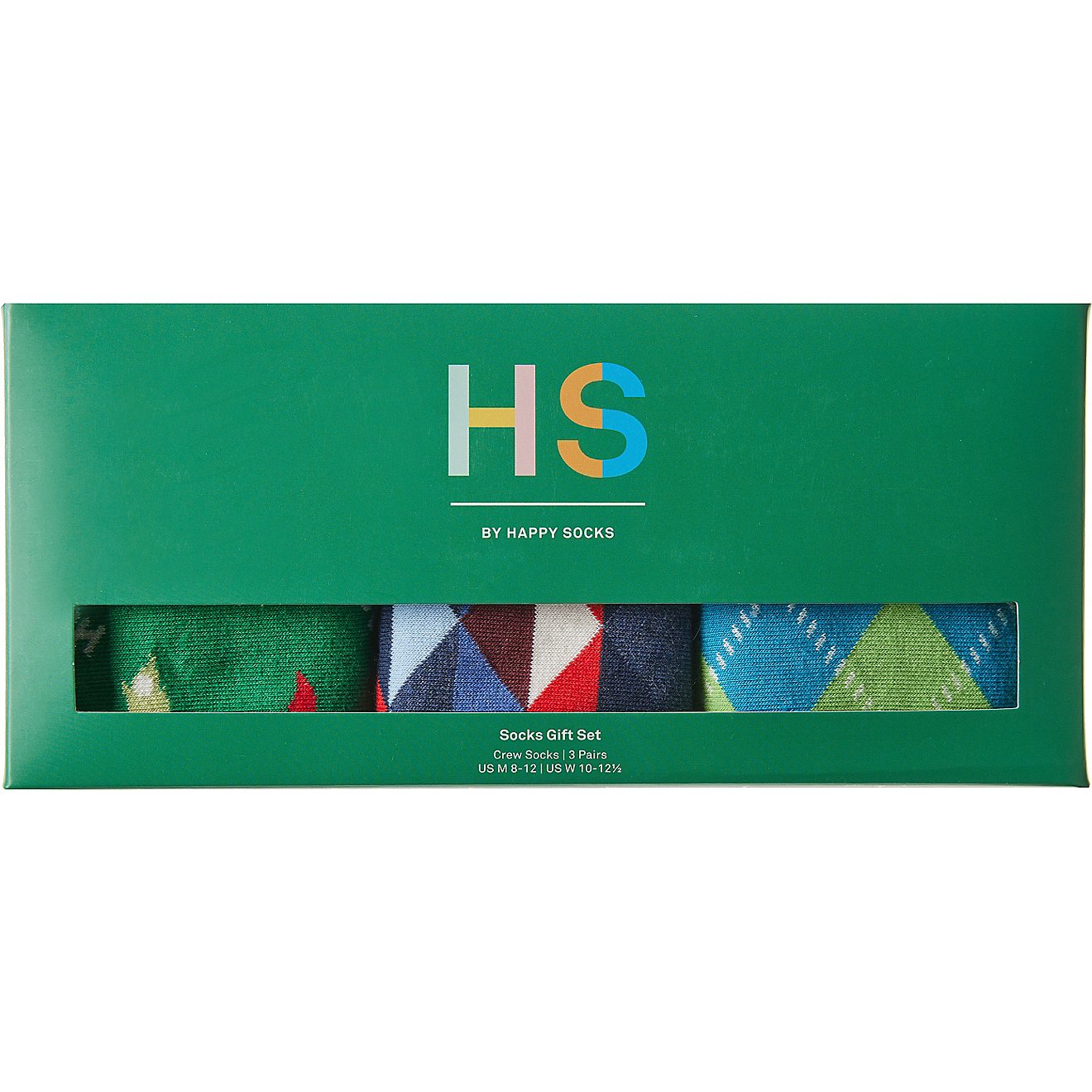 HS by Happy Socks Golf Dad Crew Socks Gift Set 3 Pack                                                                            - view number 1
