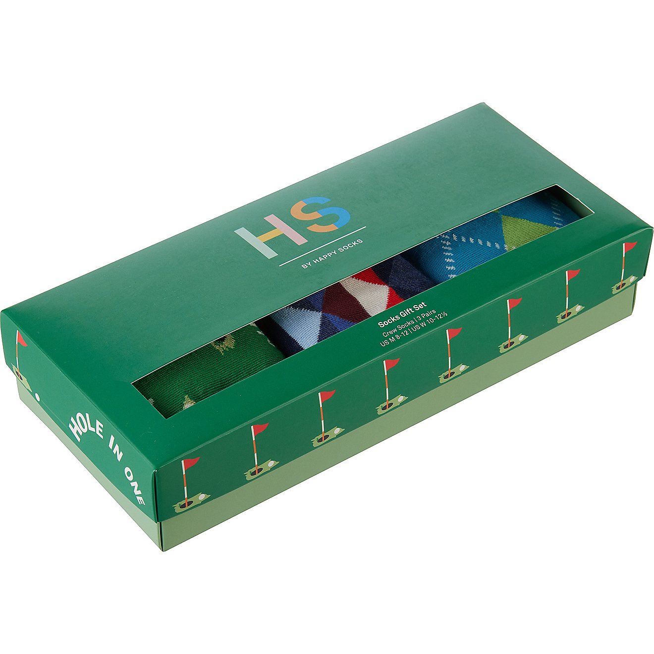 HS by Happy Socks Golf Dad Crew Socks Gift Set 3 Pack                                                                            - view number 2