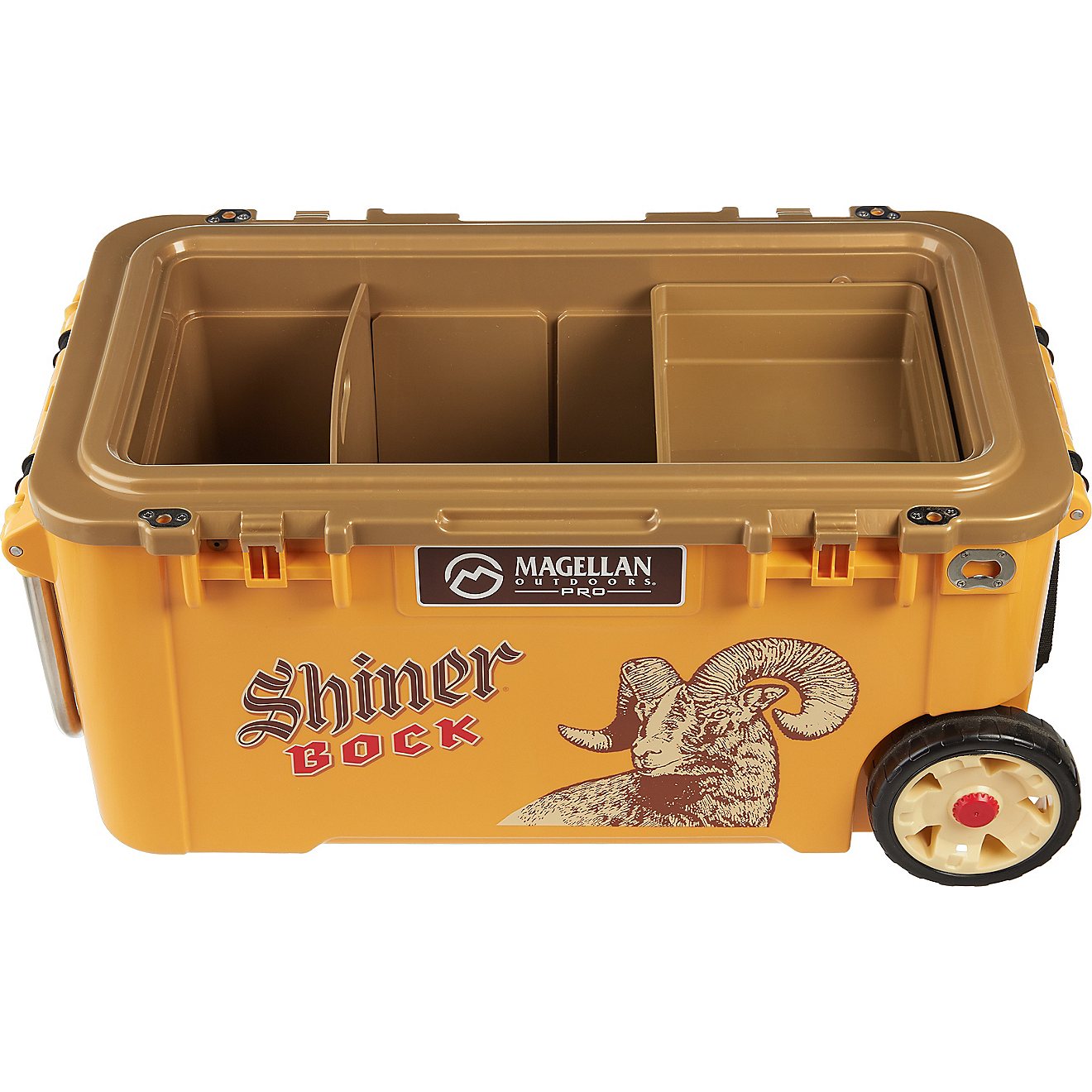 Magellan Outdoors Pro Explore Shiner Icebox 45 qt Hard Cooler with Wheels                                                        - view number 5
