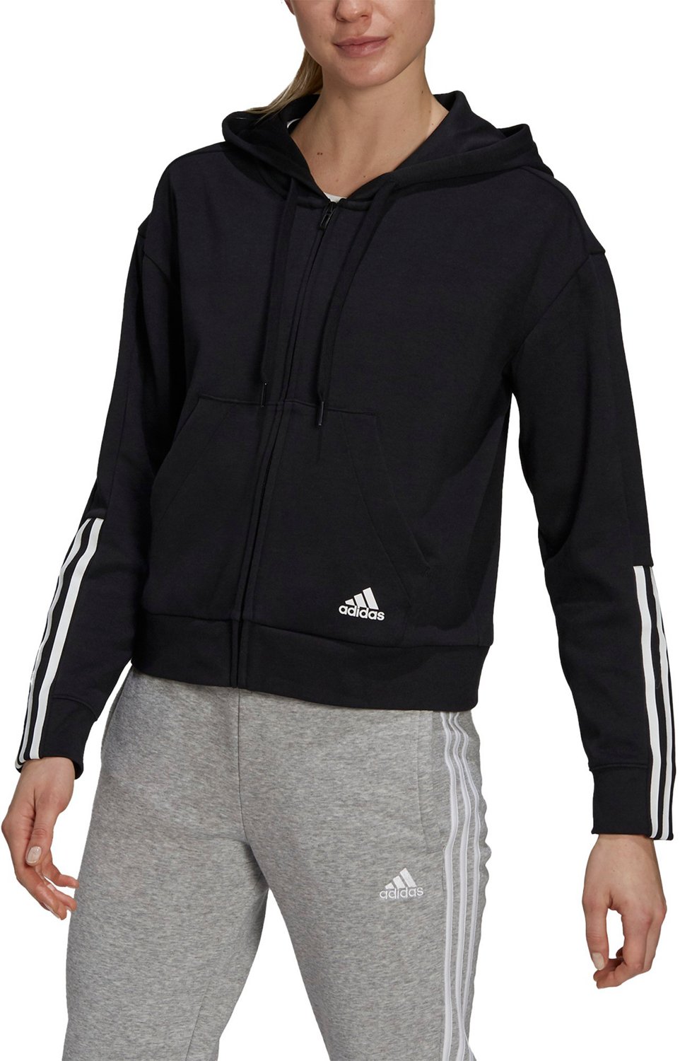 adidas Women's Essentials 3-Stripes Hoodie | Academy