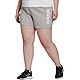adidas Women's Essentials Slim Logo Plus Size Shorts 4.3 in                                                                      - view number 1 image